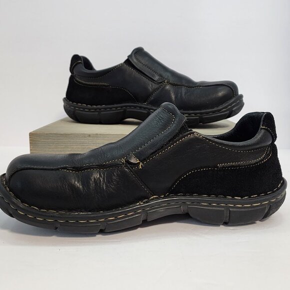 Born Blast II Black Suede and Leather Slip on Loafers Mens Size 8, Womens 10‎ main image 9
